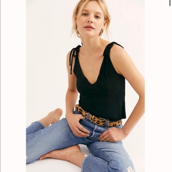 Free People Tops - Free People Tie Shoulder Tank